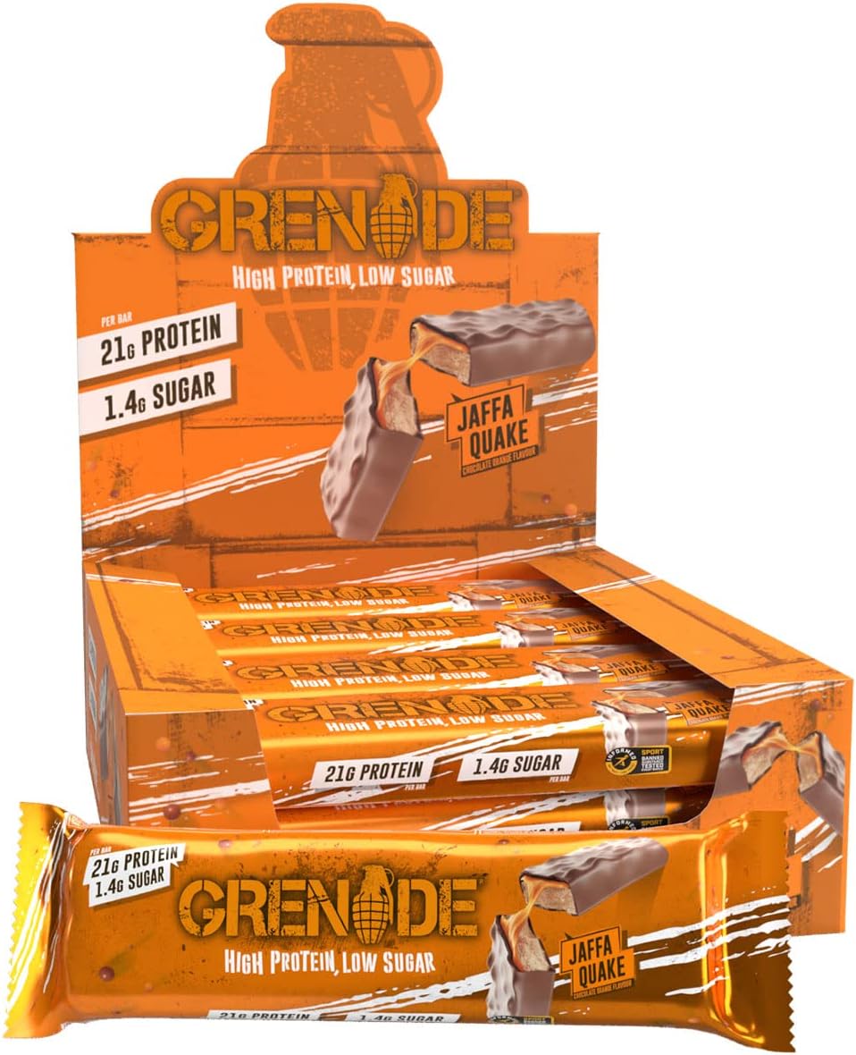 Grenade Jaffa Quake Carb Killa Bar 12 x 60g - Out of Date